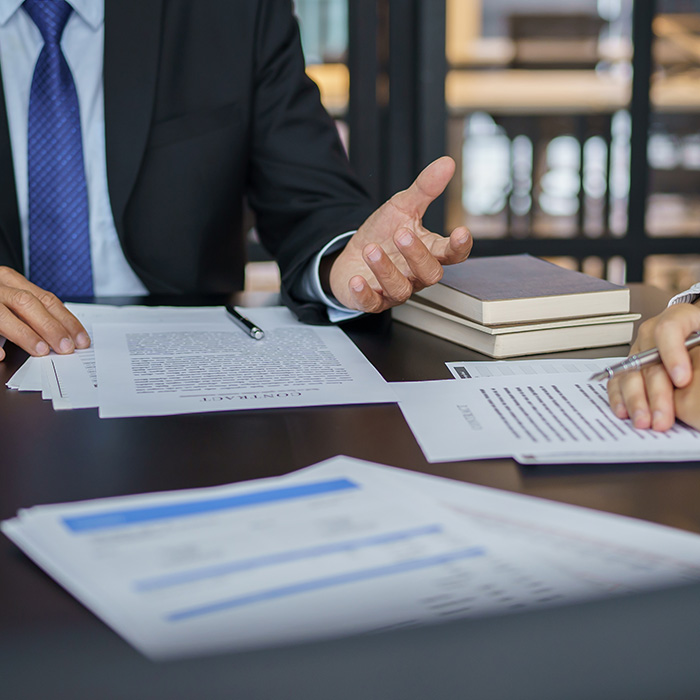 Realtor presents to the client a signed contract